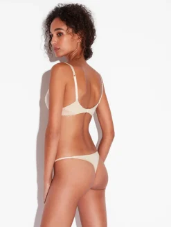 La Perla Push Up Bra In Halo And Ivory Nude With Embroidered Tulle< Padded|Push-Up