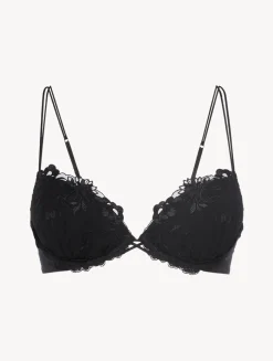 La Perla Push-up Bra In Lycra With Embroidered Tulle< Padded|Push-Up