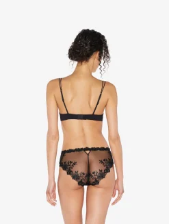 La Perla Push-up Bra In Lycra With Embroidered Tulle< Padded|Push-Up