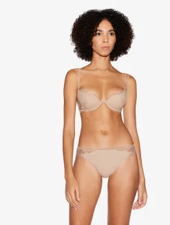 La Perla Push-up Bra With Lace In Oak Blush< Padded|Push-Up