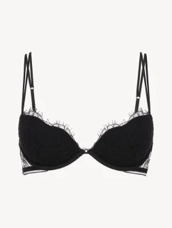 La Perla Push-up Bra With Lace In Onyx< Padded|Push-Up
