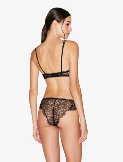 La Perla Push-up Bra With Lace In Onyx< Padded|Push-Up