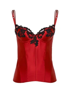 La Perla Corset With Frastaglio In Silk Satin< Bodysuits & Bustiers|Shapewear