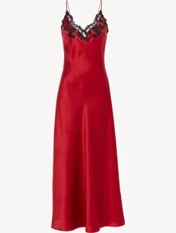 La Perla Long Nightgown With Frastaglio< Slips & Dresses|Silk Sleepwear