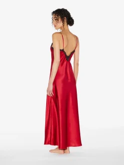 La Perla Long Nightgown With Frastaglio< Slips & Dresses|Silk Sleepwear