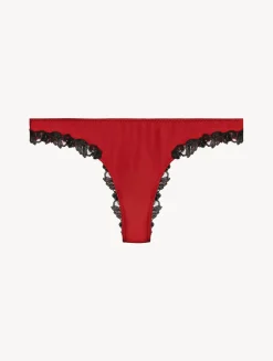La Perla Silk Brazilian Briefs With Black Frastaglio< Brazilian