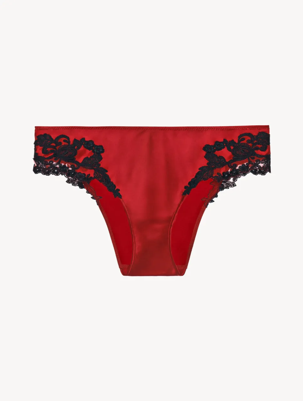 La Perla Silk Medium Briefs With Frastaglio< Brazilian|Mid-Rise
