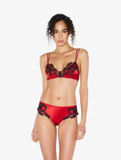 La Perla Silk Medium Briefs With Frastaglio< Brazilian|Mid-Rise