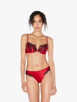 La Perla Silk Push-up Bra With Frastaglio< Padded|Push-Up