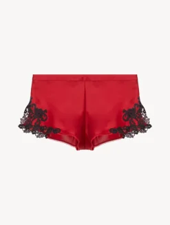 La Perla Silk Satin Sleep Shorts With Frastaglio< Pajamas|Sleep Shorts & Trousers