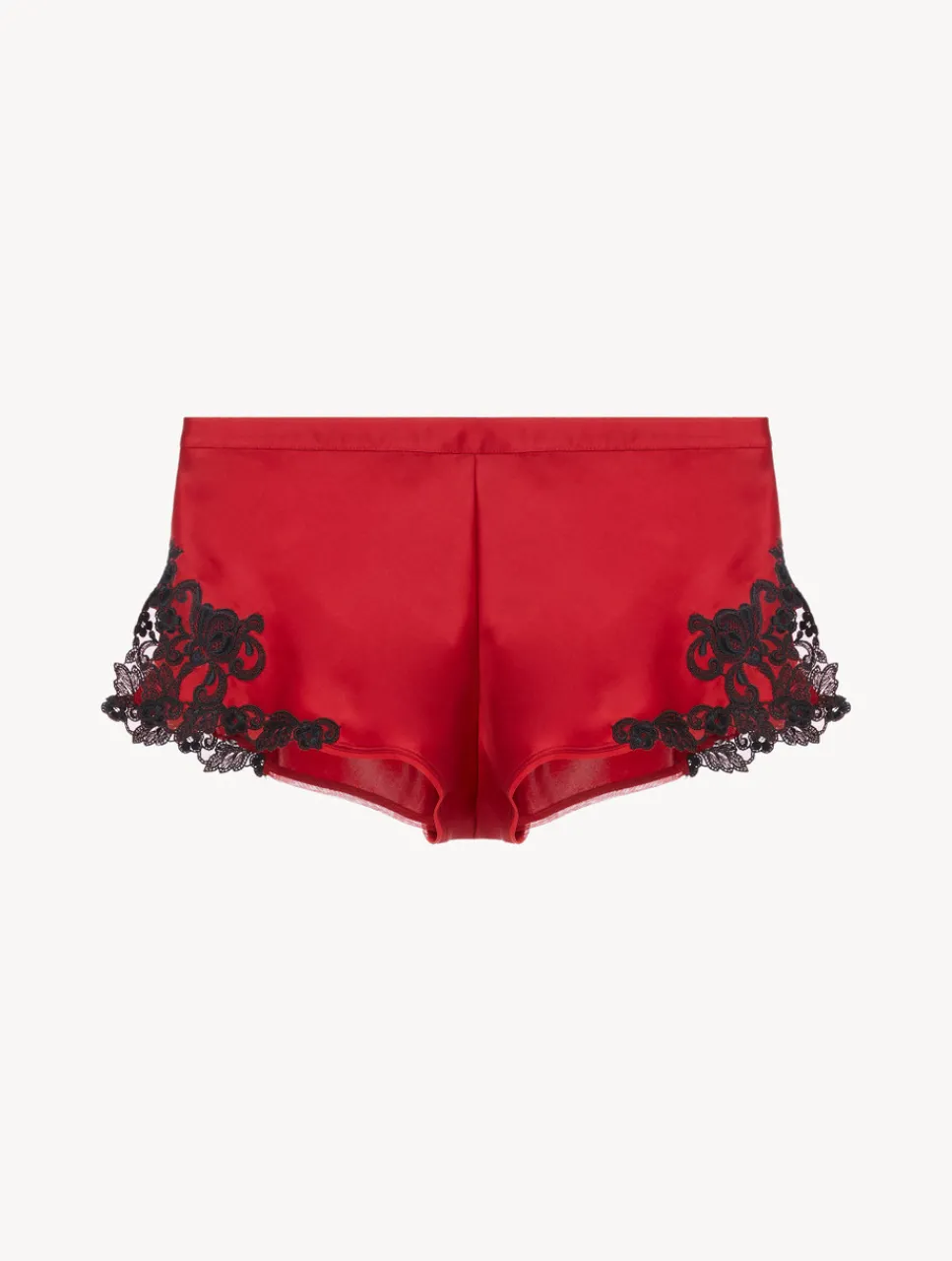 La Perla Silk Satin Sleep Shorts With Frastaglio< Pajamas|Sleep Shorts & Trousers