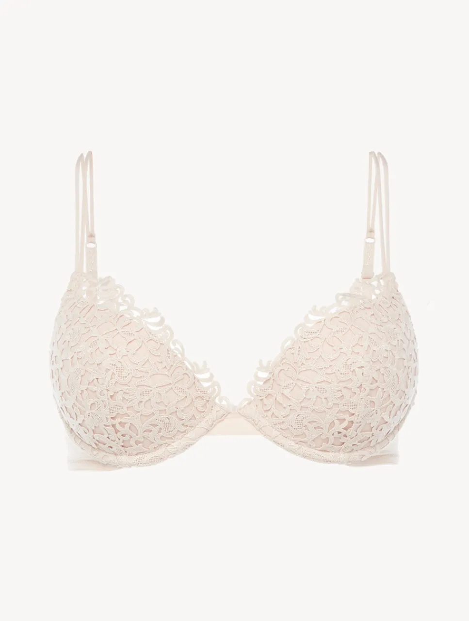 La Perla Rose Beige Push-up Bra< Padded|Push-Up