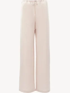 La Perla Rose Beige Silk Trousers< Pajamas|Sleep Shorts & Trousers