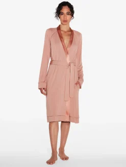 La Perla Short Robe In Blush Clay< Robes