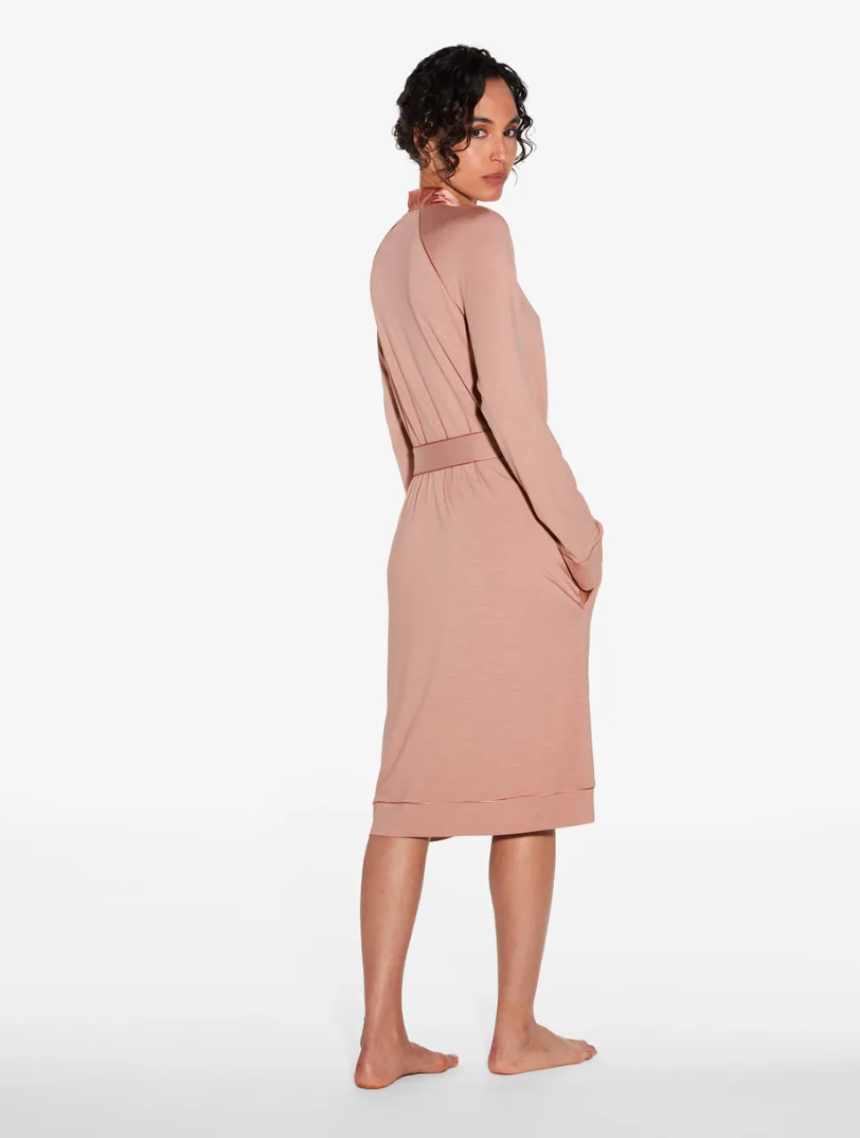 La Perla Short Robe In Blush Clay< Robes