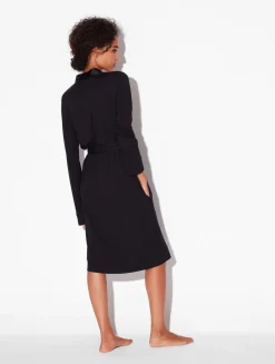 La Perla Short Robe In Onyx< Robes
