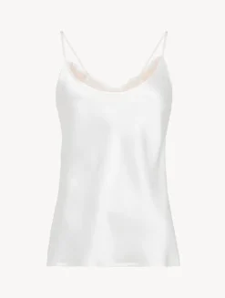 La Perla Silk Camisole Top With Leavers Lace In< Camisoles|Silk Sleepwear