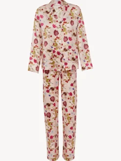 La Perla Silk Floral Print Pajama Set< Pajamas|Silk Sleepwear