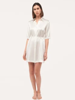 La Perla Silk Long Shirt In< Silk Sleepwear