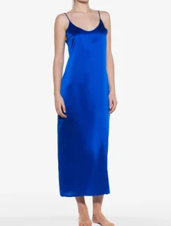 La Perla Silk Long Slip In Electric< Slips & Dresses|Silk Sleepwear
