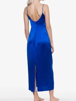La Perla Silk Long Slip In Electric< Slips & Dresses|Silk Sleepwear