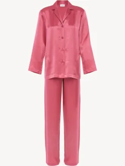 La Perla Silk Pajama Set In Wild Orchid< Pajamas|Silk Sleepwear