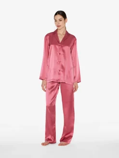 La Perla Silk Pajama Set In Wild Orchid< Pajamas|Silk Sleepwear