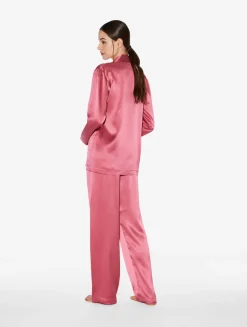 La Perla Silk Pajama Set In Wild Orchid< Pajamas|Silk Sleepwear