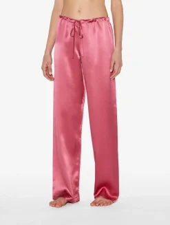 La Perla Silk Pajama Set In Wild Orchid< Pajamas|Silk Sleepwear