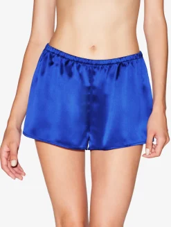 La Perla Silk Sleep Shorts In Electric< Pajamas|Sleep Shorts & Trousers
