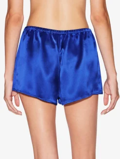 La Perla Silk Sleep Shorts In Electric< Pajamas|Sleep Shorts & Trousers