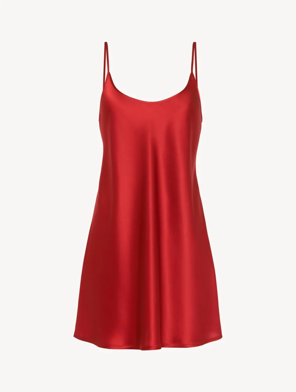 La Perla Silk Slip Dress In Garnet< Slips & Dresses|Silk Sleepwear