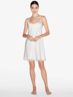 La Perla Silk Slip With Leavers Lace In< Slips & Dresses|Silk Sleepwear