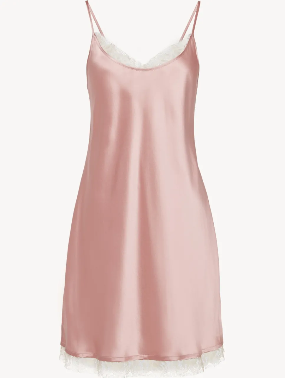 La Perla Silk Slip With Leavers Lace In< Slips & Dresses|Silk Sleepwear