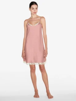 La Perla Silk Slip With Leavers Lace In< Slips & Dresses|Silk Sleepwear