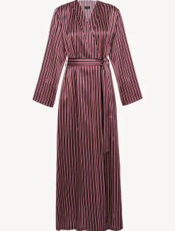 La Perla Silk Striped Long Robe< Robes|Silk Sleepwear