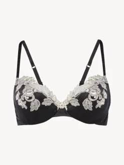 La Perla Silk Underwired Bra In With Ivory Frastaglio< Underwired
