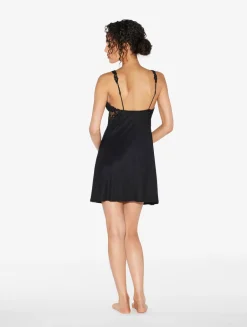 La Perla Slip Dress In Modal With Embroidered Tulle< Slips & Dresses