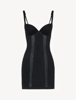 La Perla Slip Dress In Stretch Tulle< Shapewear|Slips & Dresses