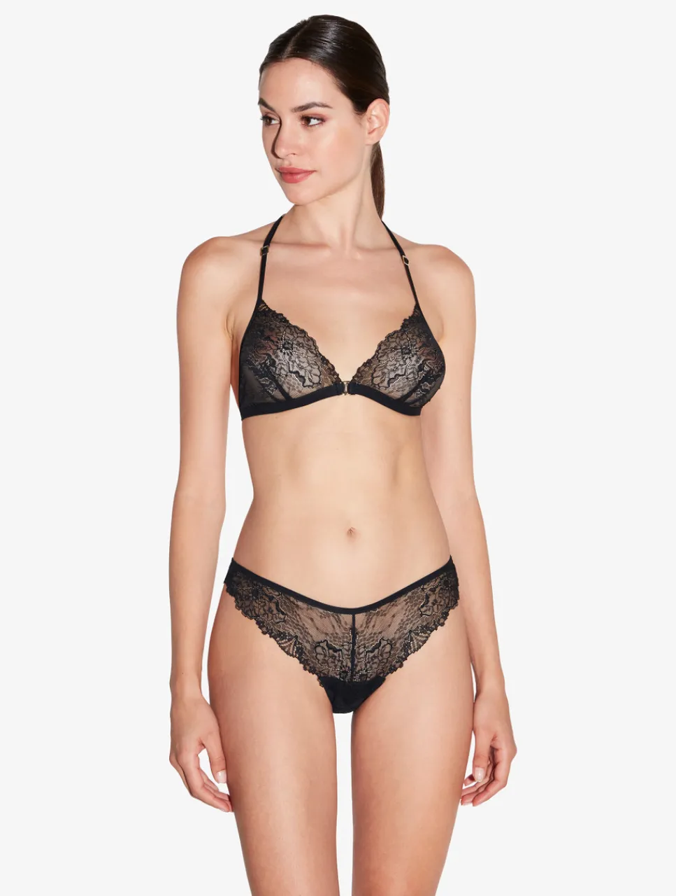La Perla Soft Triangle Bra In With Leavers Lace< Triangle