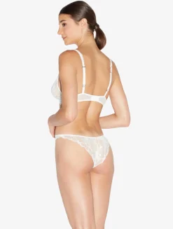 La Perla Soft Triangle Bra In Off With Leavers Lace< Triangle|Wireless
