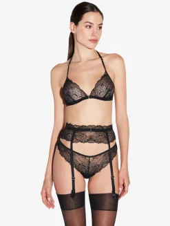 La Perla Suspender Belt In With Leavers Lace< Garter Belts