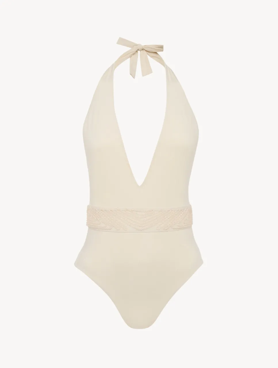 La Perla Swimsuit In Champagne With Beading< One-Piece Bathing Suits