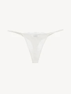 La Perla Thong In Lys With Embroidered Tulle< G String & Thong