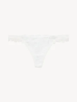 La Perla Thong In Off With Leavers Lace< G String & Thong