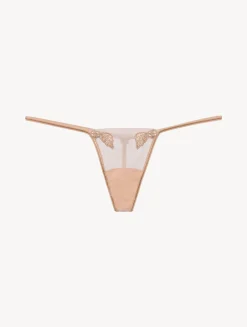 La Perla Thong In Sand Stretch Tulle< G String & Thong|Shapewear