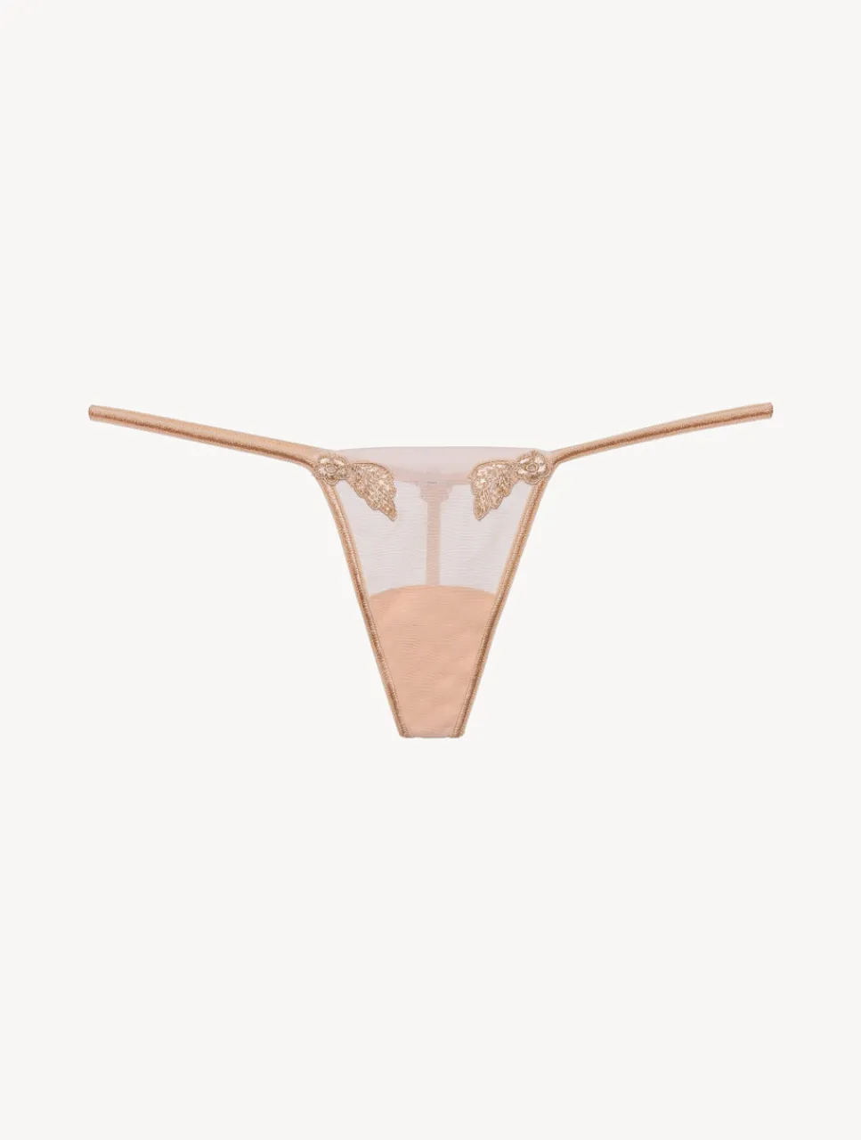 La Perla Thong In Sand Stretch Tulle< G String & Thong|Shapewear