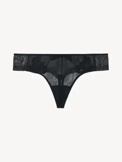 La Perla Thong In Sheer Embroidered Tulle< G String & Thong|Shapewear