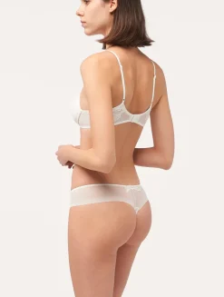La Perla Thong In Sheer Embroidered Tulle< G String & Thong|Shapewear