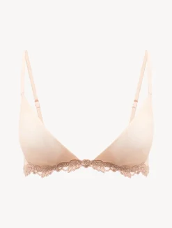 La Perla Triangle Bra In Sand Stretch Tulle< Triangle|Wireless